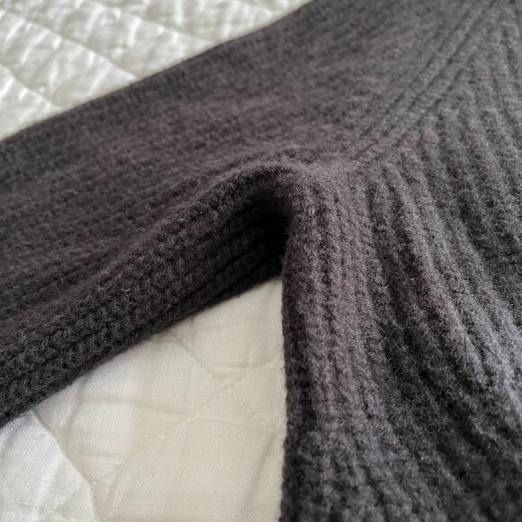 Everlane Womens Black The Felted Merino Boyfriend Cardigan Medium - Picture 14 of 16